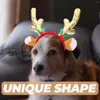 Vêtements pour chiens Noël Bois Chapeaux Noël Bandeau pour animaux de compagnie Accessoires pour cheveux Bandeaux de fête