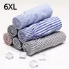 6XL Intimo uomo 5 pezzi Boxer Pantaloncini Mutandine da uomo Cotone Mutande da notte Pantaloncini a righe Plaid Allentato Comodo Homewear 240108