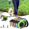 Halsbanden 3/5M Riemen Duurzaam Automatisch Intrekbaar Nylon Kat Loodverlenging Puppy Honden Halsband Wandelen Hardlopen Roulette 1PCS