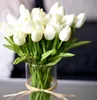 10pcs Tulip Arteficial Flower Real Touch Fake Fake Free Force Fordeing Flower Flowers Home Garen Decor2201645
