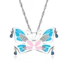 Ожерелья с подвесками Fairytopia Elina Butterfly Design, модные красочные романтические красивые ожерелья, ювелирные изделия