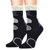 Комплект из 12 пар женских носков с хлопковым узором, повседневная милая женская одежда, носки до щиколотки, мягкие носки в стиле Харадзюку, женские зимние носки 240109