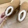 منصة Ultra Mini Boot مصممة امرأة شتاء الكاحل أستراليا الرمل بذور الثلج أحذية Sheepskin Cowskin Australian Warm Tasman Tazz Fur Booties