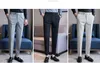 Mens Suit Pants Casual Men byxor Designer Grundläggande enkel mode randig rak ben långa klänningar byxor smal passform