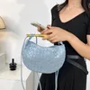 Luxury Sardine Woman Handbag Classic Mini Weaving Shoulder Bag Leather Designer Half Moon Bag With Sheepskin Material Purses 8 Colors Artistic Bags