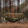 Automatic Quickopening Mosquito Net Hammock Outdoor Camping Pole swing Antirollover Nylon Rocking Chair 260x140cm 240109