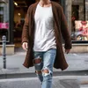 Men Cardigan Long Sweater Male Knitted Solid Sweaters Casual Autumn Winter Coats 5 Colors Loose Men's Clothes Size S-2XL 240104