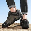 HIKEUP Wandelschoenen Bergtrekking Laarzen Camping Sneakers voor Mannen Veiligheid Antislip Slijtvast Sport Tactische Heren 240109