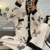 MUYOGRT Japonais Kimono Style Automne Hiver Femmes Pyjamas Ensembles Coton Manches Longues Homesuits Casual Vneck Revers Vêtements De Nuit 240108