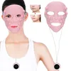 3D Silicone Mask Electric EMS V Shaped Face Massager Magnet Massage Face Lifting Slimming Face SPA Beauty Skin Care Tool 240108