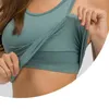 Yoga outfit ebb till gata sport bh vadderad ribbed skörd tops fitness väst sportkläder damer aktivt slitage plus storlek gym tank