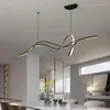 Kroonluchters Moderne minimalistische led-hanglampen Ontwerp voor eetkamer Salontafel Centrum Lamparas Home Decor Verlichtingsarmatuur