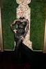 Hannah Waddingham 2024 Golden Globe Awards Red Carpet Celebrity Dresses Sexig Se genom Black Lace Mermaid Evening Formal Gowns Long Semes's Prom Dress Robe Cl3185