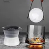 Wine Glasses Creative Rotating Whiskey Glass Cup With Stainless Steel Base Luxury Crystal Wine Glasses Gift Bar Cognac Brandy Whisky Snifter YQ240105