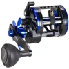 Sougayilang Saltwater Fishing Cenly Aluminium Spool Blue Trolling Max Drag 55lb Full Metal Baitcasting 240108