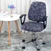 Universal Office Chair Cover Split fåtölj täcker Stretch Computer Stol Slipcovers avtagbart sittplatsskydd Case Home Decor 240108