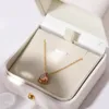 Colares Pingente Clássicos 12 Mês Cristal Birthstone Colar Multicolor Zircon Waterdrop Aniversário Pedra Gargantilha Família Presentes Jóias