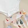 Kledingsets Baby Girl Easter-outfit Uitgebraden vers boerderij Chick Shorts Bloomers Bummies Bow Leuke zomerkleding Set 0-18m