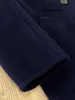 Luxusmantel Maxmaras 101801 Mantel aus reiner Wolle, klassisch, marineblau, zweireihiger Kaschmirmantel für Damen und Herren, hochwertige lange Oberbekleidung