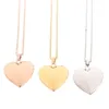 Pendant Necklaces Heart Shaped Friend Po Picture Frame Locket For Necklace Jewelry Couple Valentine's Day Gift Romantic