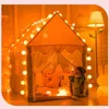 Большие детские палатки Tipi Baby Play House Детская игрушечная палатка 1,35 м Вигвам Складной розовый замок принцессы для девочек Декор детской комнаты 240108