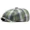 Berets 2024 Spring Classics Sboy Hats For Men Women Plaid Peaky Blinders Beret Cap Male Fashion Lvy Painter Hat Outdoor Casual Boina