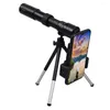 Télescope évolutif longue portée avec trépied, Zoom Portable pour voyage, Vision nocturne monoculaire