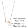 Collier en or avec initiale de l'alphabet A et petit Z en forme de cœur pour femmes, filles et enfants, bijoux personnalisés, chaîne avec lettres