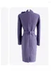 Casual Dresses HIGH STREET F/W Designer Runway Fashion Women's Big Bow Diamond Buckle Belt Tweed Dress