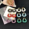 Pendientes de aro Huggie Chevalier d'Eon para mujer, joyería de cuero de moda, tejido de Metal, círculo geométrico, accesorios de joyería 322J