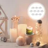 Kandelaars 10 PCS PLAAT ROUNT Candlestick Home Table Garland Kerstdecoraties eenvoudig