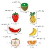 Broszki truskawkowe banan jabłko Kiwi arytmelon ananas pomarańczowy piny owocowe twarde szkliwa odznaki