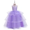 Shorts tjejklänning 6 färger 120 cm170 cm barn europeiska och amerikansk lång kjol gaze ball klänning prinsessan vestidos party prestanda