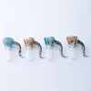 물 담뱃대 액세서리 헤드 컬러 유리 흡연 그릇 14mm 18mm 수컷 그릇 핸들 버버 애쉬 포수 봉 그릇에 대한 아름다운 슬라이드