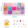 Bead Jewelry DIY Kids Making Kit para meninas com sereia Starfish Shell Unicórnio Criatividade Beading Kits