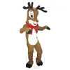 Costume de mascotte de renne mignon d'Halloween pour la fête, personnage de dessin animé, vente de mascotte, livraison gratuite, personnalisation du support