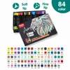 36/48/84 Färger Dual Tip Acrylic Paint Marker Pens for Fabric Canvas Art Rock Målningskort som gör metall och keramikglas 240108