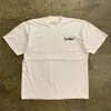 夏のヴィンテージ特大のストリートレター半袖カジュアルアパレルY2KパンクメンズTシャツクロップトップハラジュク230711