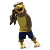 Halloween vuxen storlek Brown College Hawk Mascot Costume For Party Carcher Character Mascot Försäljning Gratis frakt Support Anpassning