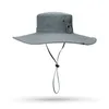 Basker bred grim hink hatt anti-uv sol bredbrimmad bergsklättring mössor andningsbara mesh skydd Panama vandring
