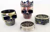 Acessórios para fumar Metal King Skull Tobacco Herb Grinder 3Part Spice Crusher Hand Muller Moedores de Plástico Magnético com Sifter2370021