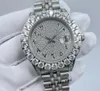 Klasyczna 3 styl Premium Pełna Wiercenie Zegarki na rękę 43 mm Big Diamond Bezel Sapphire Luminous Auto Data ETA 2813 Mechnacal Automatyczne zegarki męskie