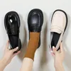 Dress Shoes Loafers Cute Square Toe Low Heel Elegant For Woman 2024 Women's Summer Footwear Kawaii Moccasins Genuine Mark Shoe