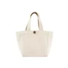 Bolsos de noche Bolsos para mujeres Bolsa de almuerzo de lona Color sólido Moda Mano Chicas Lady Elegant Tote