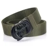 Men Nylon Tactical Belt Luxury Bat Mönster Metall Automatisk spänne dukbält för manlig mode militär träning midjeband gåva 240109