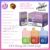 Original UZY Bang BC 5000 Puff Disposable Vape Pen 0% 2% 3% 5% Level 12ml Pre-filled Pod Mesh Coil 650mah Rechargeable Battery 5k Puffs E Cigarette 12 Flavors In Stock