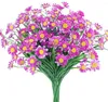 Decorative Flowers 6 Bouquet Artificial Plastic Daisy Autumn Flower Garden Party Wedding Decor Fake Vase Accessories Room Decoration