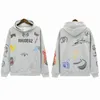 Mens Hoodie Hoodies Tasarımcı Rhude Hoodie Sweatshirt Eski Yıkama Nakış Gevşek Drawstring Stretch Athleisure Kalın Vintage High Street Hip Hop Çift SW