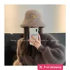 Designer Berets White rabbit hair fisherman hat, women's hat, autumn and winter, furry and fluffy basin hat, bucket hat, winter version, 5QS5