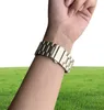 Slimme bandjes Titanium Starlight Link-armband Roestvrij stalen horlogeband 3 kralenbandjes Band vlindersluiting voor Apple Watch-serie 4302057